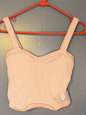 FP Movement Ribbed Crop Tank – Rose Water Pink (M/L) 🌸✨